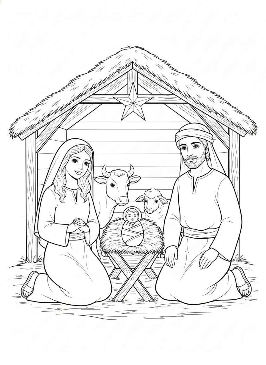 50 Desenhos Bíblicos para Colorir e Imprimir Grátis em PDF