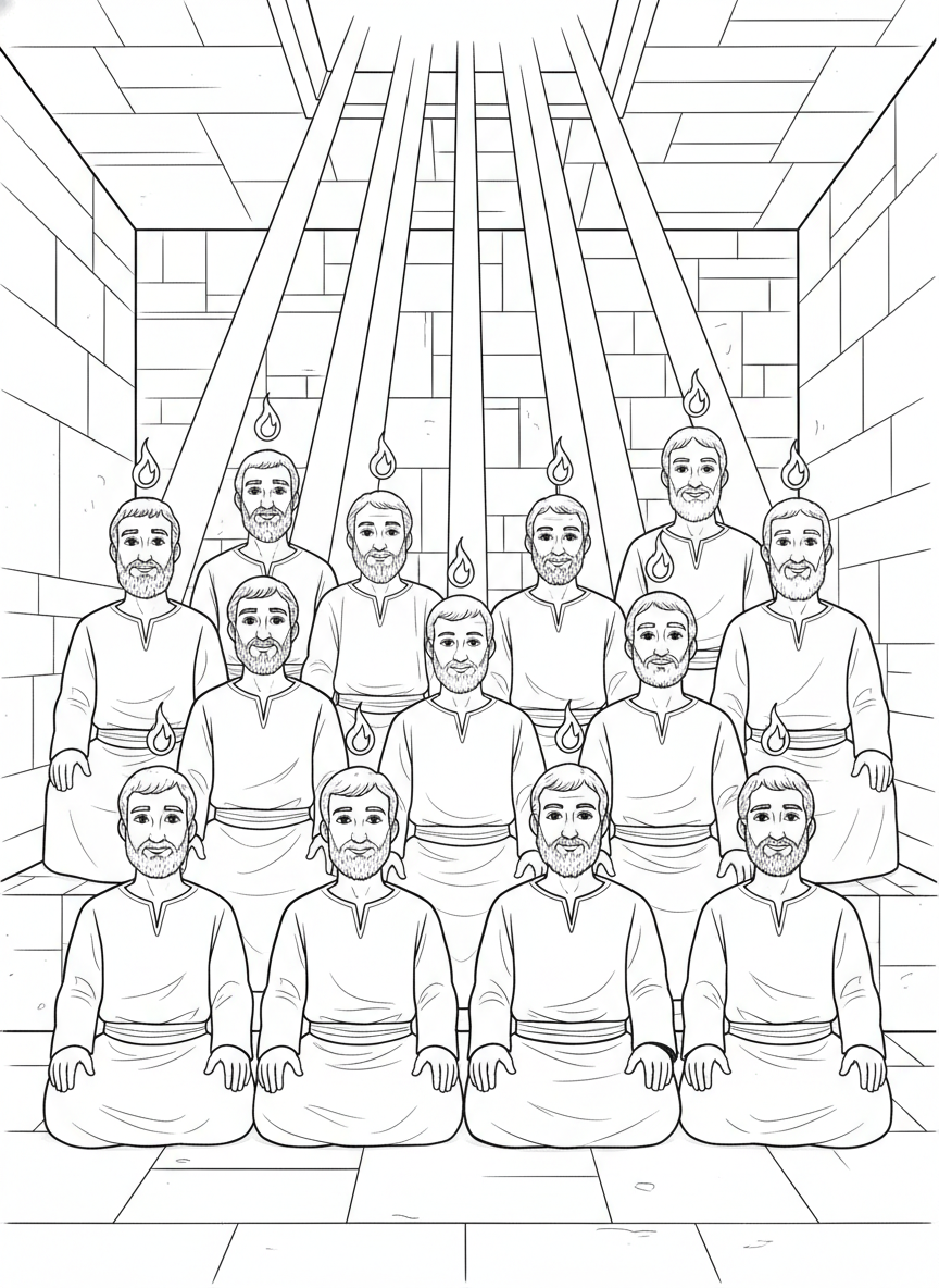 Desenho para colorir: Pentecostes