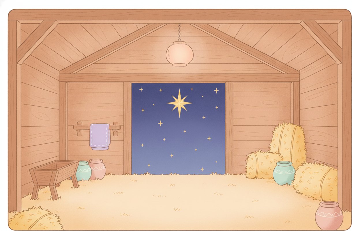 Presépio para imprimir e montar: kit grátis em PDF, colorido e para colorir